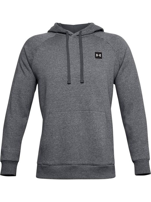 Gri Erkek UA Rival Fleece Kapüşonlu Üst