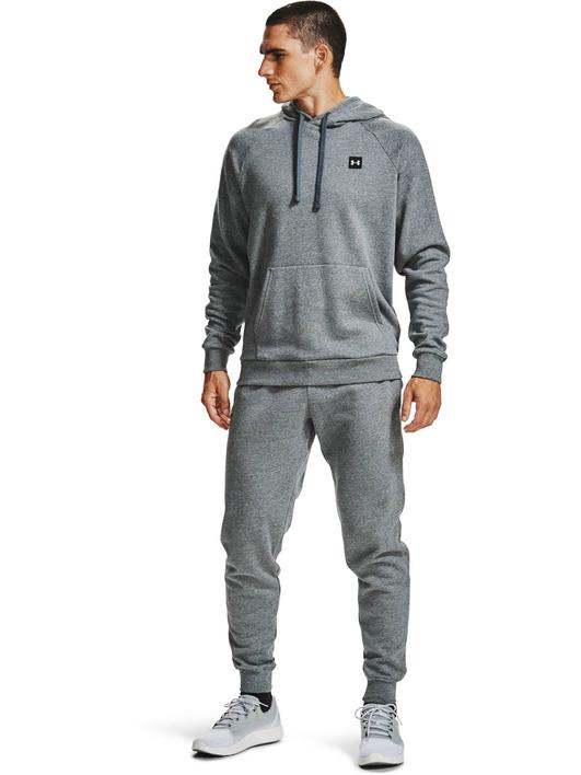 Gri Erkek UA Rival Fleece Kapüşonlu Üst