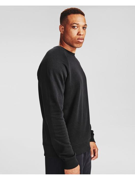Siyah Erkek UA Rival Fleece Bisiklet Yaka