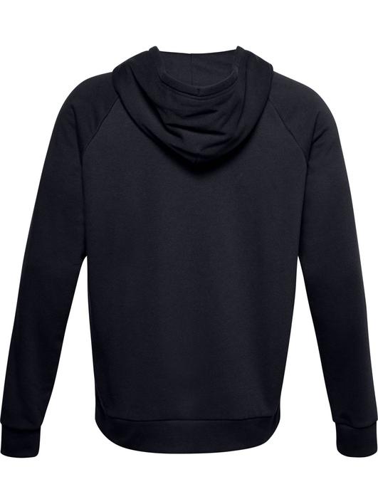 Siyah Erkek UA Rival Cotton Tam Boy Fermuarlı Kapüşonlu Üst