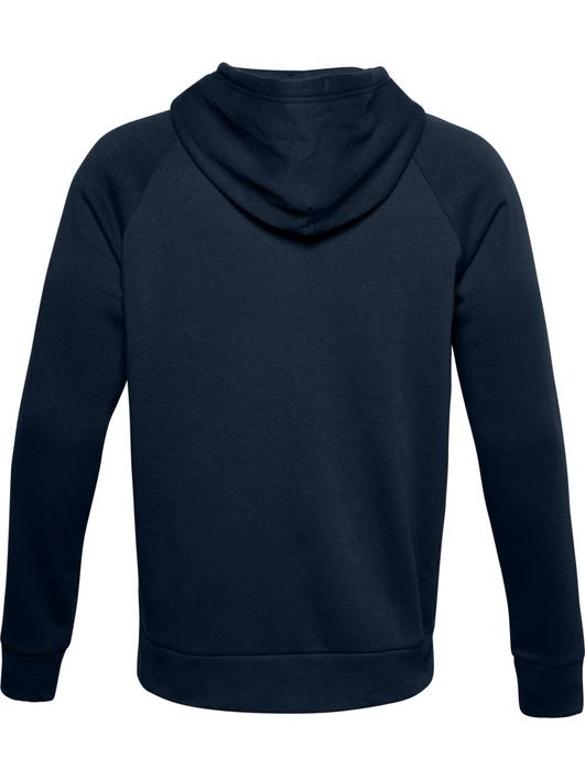 Lacivert Erkek UA Rival Fleece Tam Boy Fermuarlı Kapüşonlu Üst