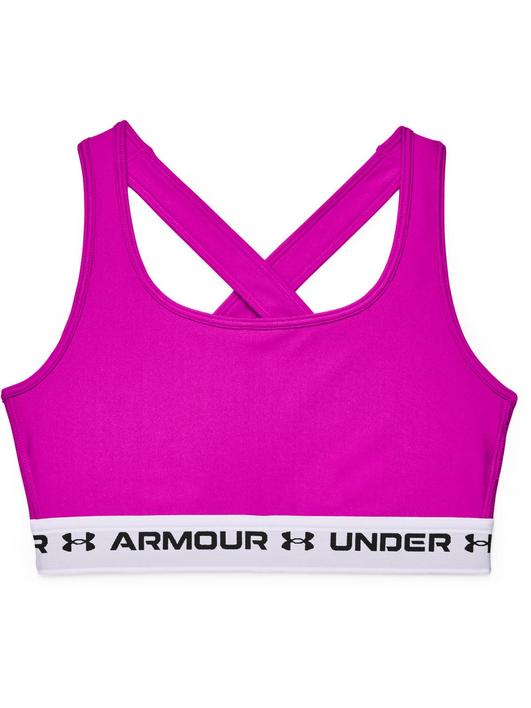 Pembe Kadın Armour® Mid Çapraz Sırtlı Spor Sütyeni