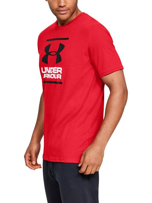 Kırmızı Erkek UA GL Foundation Kısa Kollu T-shirt