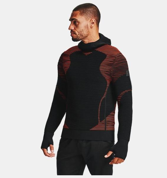 Siyah Erkek UA IntelliKnit Balaklavalı Kapüşonlu Üst