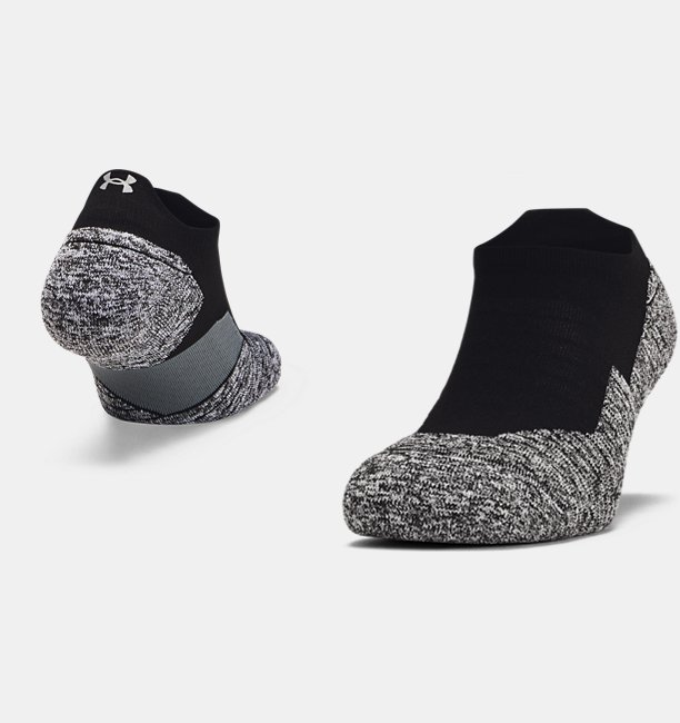 Erkek UA Charged Cushion No Show Tab Çorap Siyah