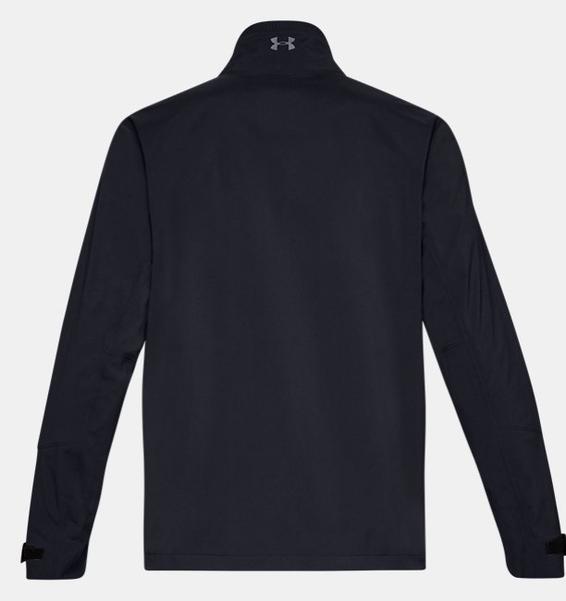 Siyah Erkek UA Storm GORE-TEX® Paclite® Tam Boy Fermuarlı Ceket