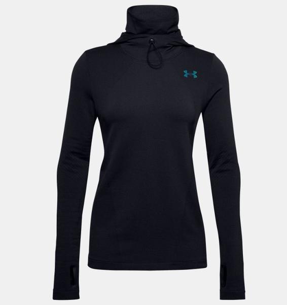 Siyah Kadın UA RUSH™ ColdGear® Seamless Balaklava