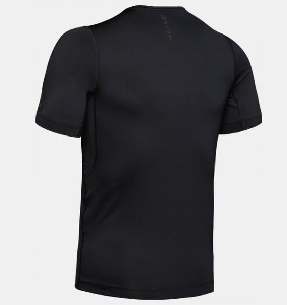 Siyah Erkek UA RUSH™ Compression Kısa Kollu