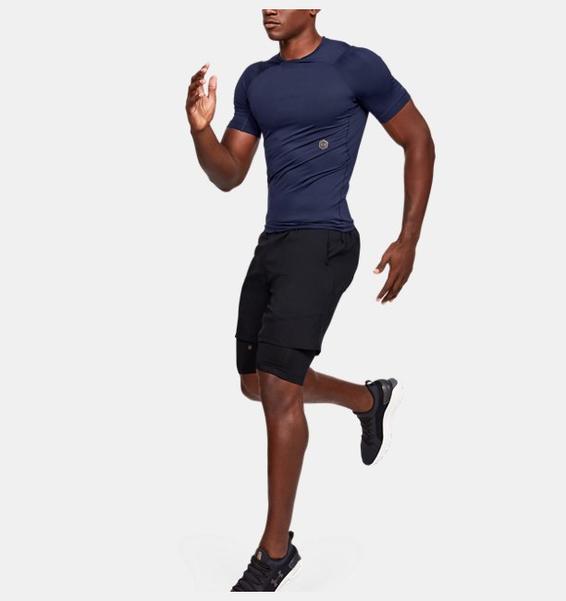 Lacivert Erkek UA RUSH™ Compression Kısa Kollu