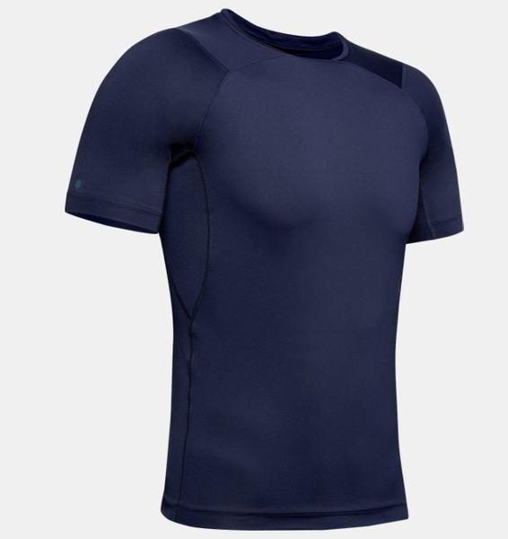 Lacivert Erkek UA RUSH™ Compression Kısa Kollu