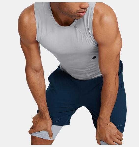 Gri Erkek UA RUSH™ Compression Kolsuz