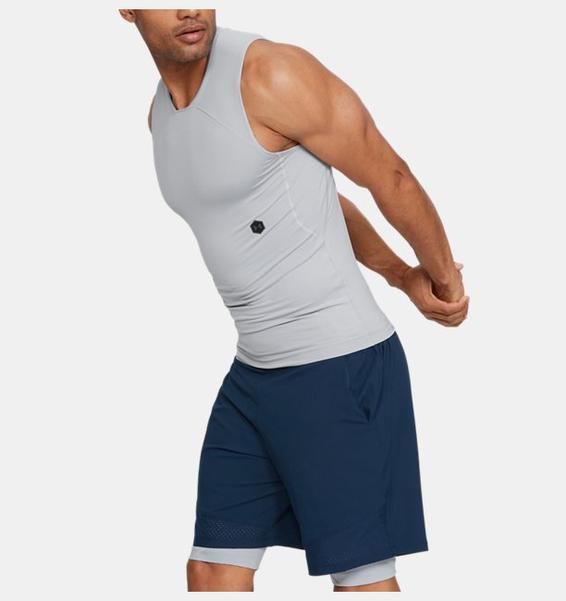Gri Erkek UA RUSH™ Compression Kolsuz