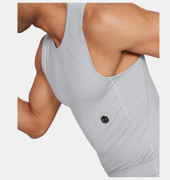 Gri Erkek UA RUSH™ Compression Kolsuz