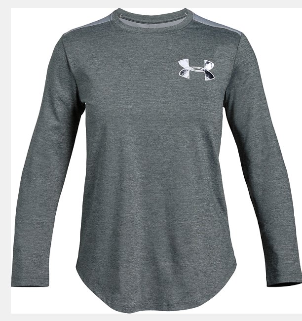 Kız Çocuk HeatGear® Armour Uzun Kollu Gri