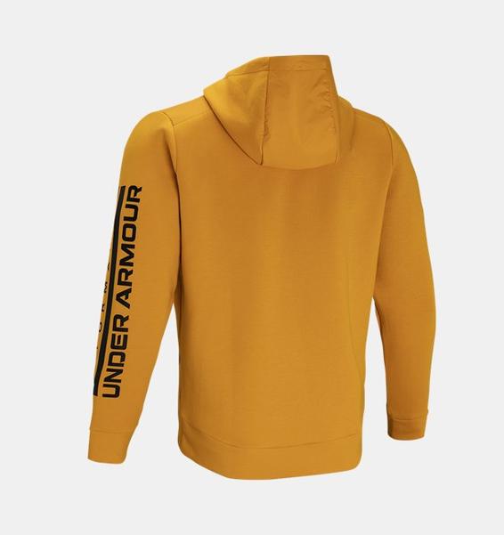 Sarı Erkek UA Summit Knit Kapüşonlu Üst