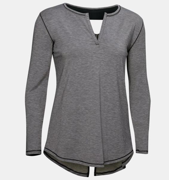 Siyah Kadın UA Recover Sleepwear Uzun Kollu