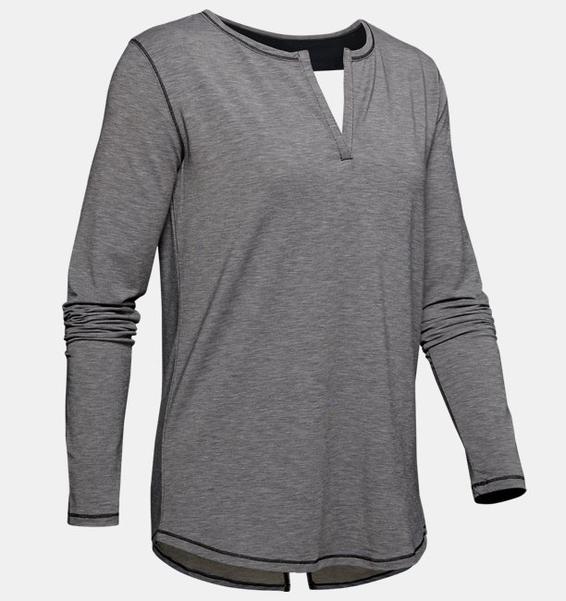 Siyah Kadın UA Recover Sleepwear Uzun Kollu