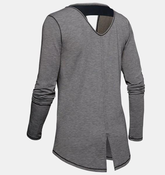 Siyah Kadın UA Recover Sleepwear Uzun Kollu