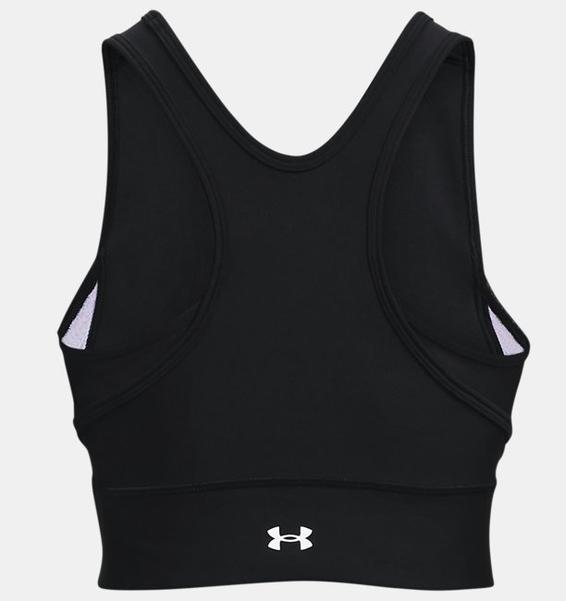 Siyah Kadın HeatGear® Armour Crop Atlet