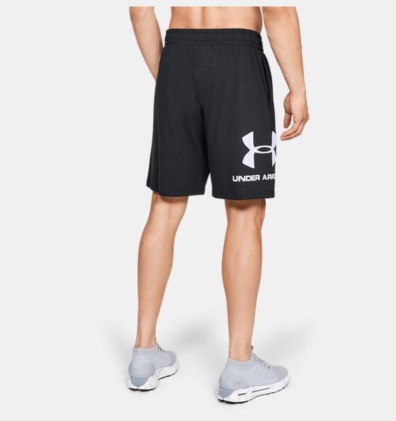 Siyah Erkek UA Sportstyle Cotton Graphic Şort