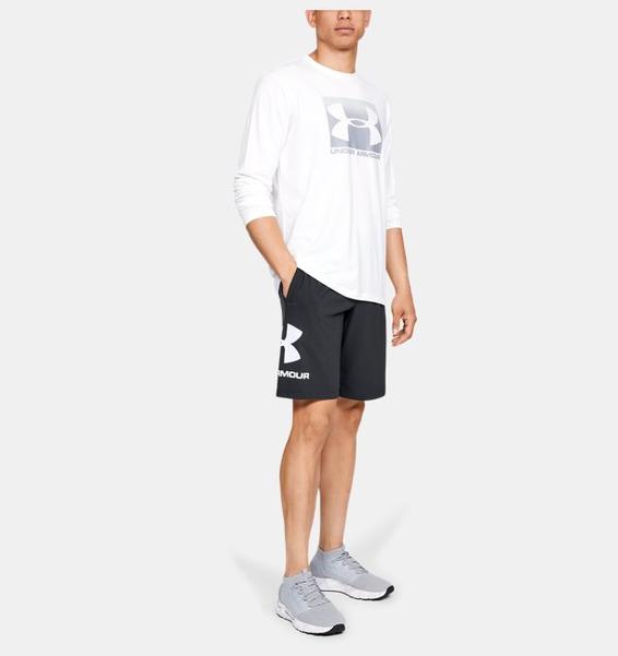 Siyah Erkek UA Sportstyle Cotton Graphic Şort