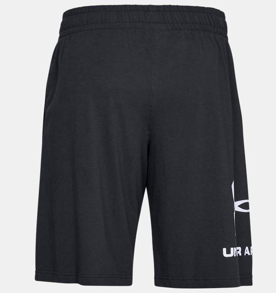 Siyah Erkek UA Sportstyle Cotton Graphic Şort