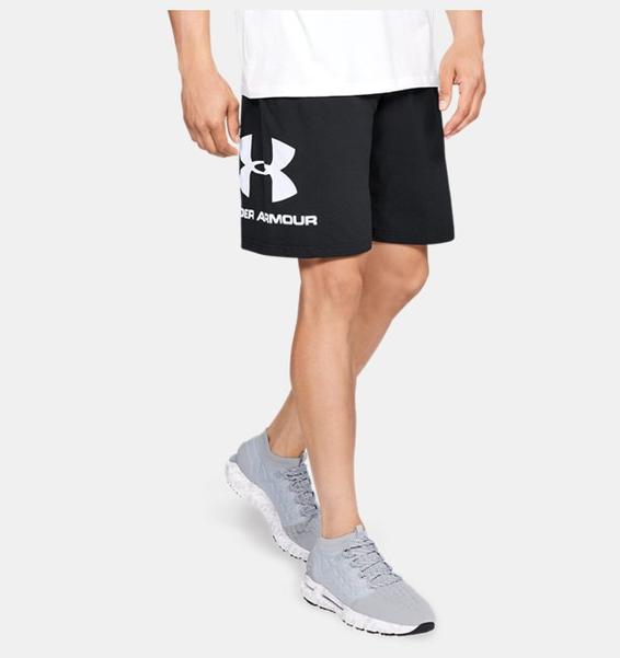 Siyah Erkek UA Sportstyle Cotton Graphic Şort