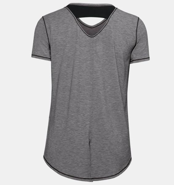 Siyah Kadın UA Recover Sleepwear Kısa Kollu