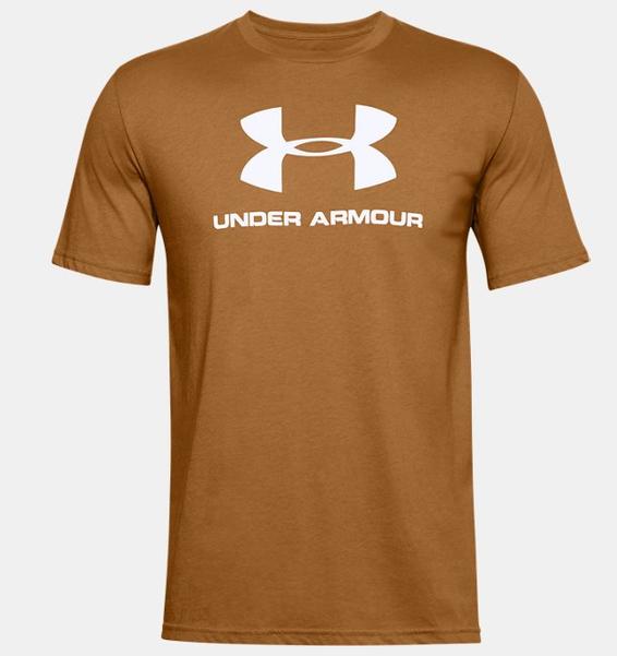 Sarı Erkek UA Sportstyle Logo Kısa Kollu