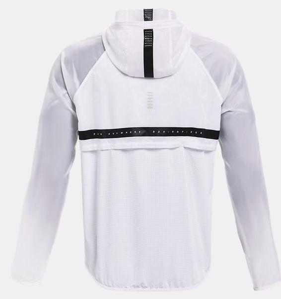 Beyaz Erkek UA Run Anywhere Anorak Mont