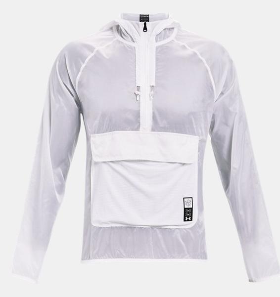 Beyaz Erkek UA Run Anywhere Anorak Mont