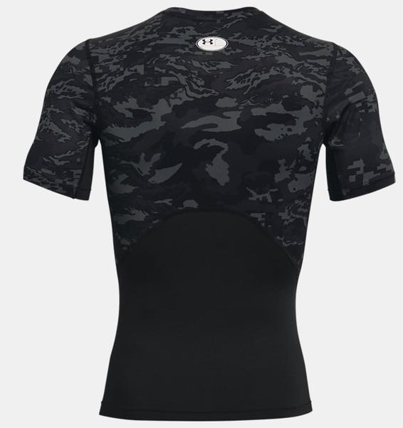 Siyah Erkek HeatGear® Armour Camo Kısa Kollu