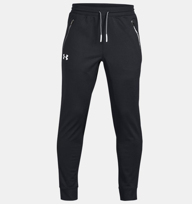Erkek Çocuk UA Pennant Tapered Eşofman Altı Siyah