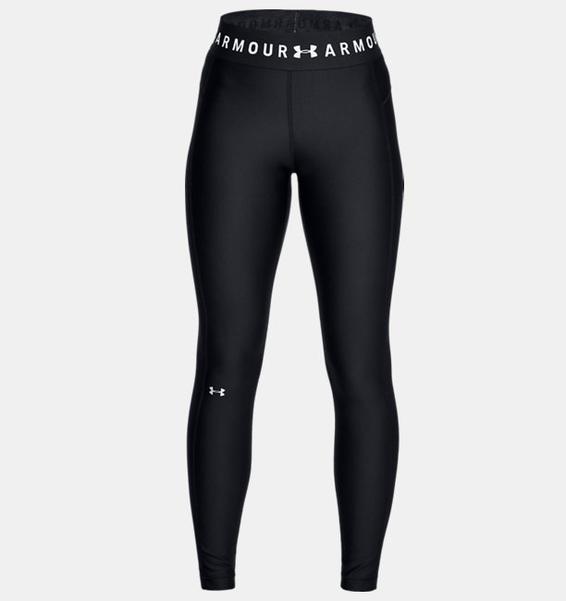 Siyah Kadın HeatGear® Armour Branded Waistband Tayt