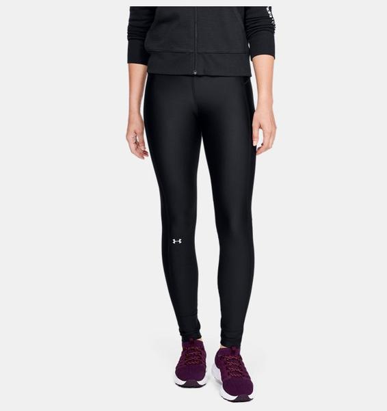 Siyah Kadın HeatGear® Armour Branded Waistband Tayt