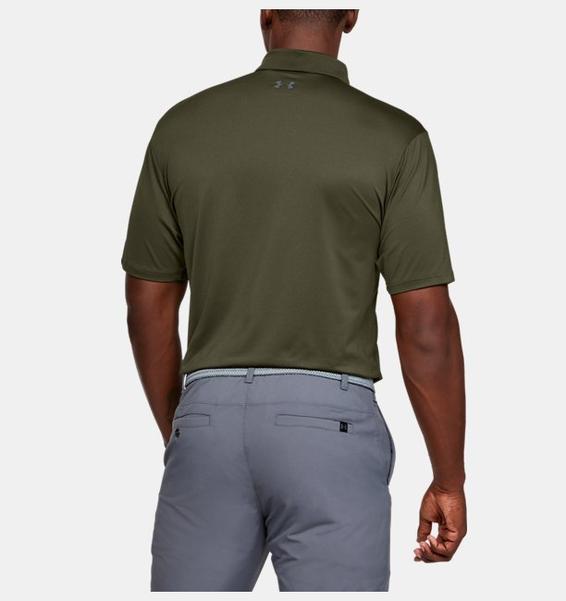 Yeşil Erkek UA Performance Polo Textured