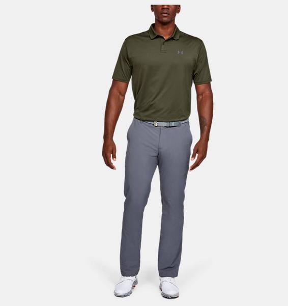 Yeşil Erkek UA Performance Polo Textured