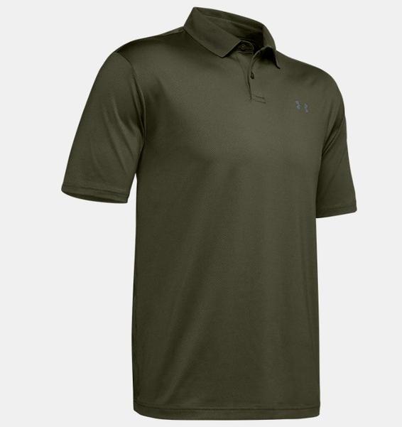 Yeşil Erkek UA Performance Polo Textured
