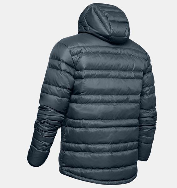 Gri Erkek UA Armour Down Kapüşonlu Mont