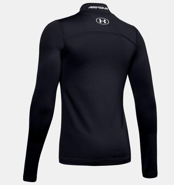 Siyah Erkek Çocuk ColdGear® Armour Yarım Balıkçı