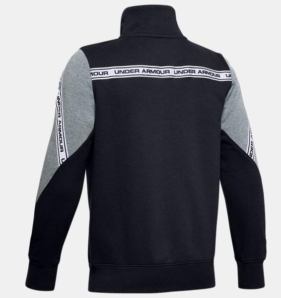 Siyah Erkek Çocuk UA Sportstyle Polar Tam Boy Fermuarlı
