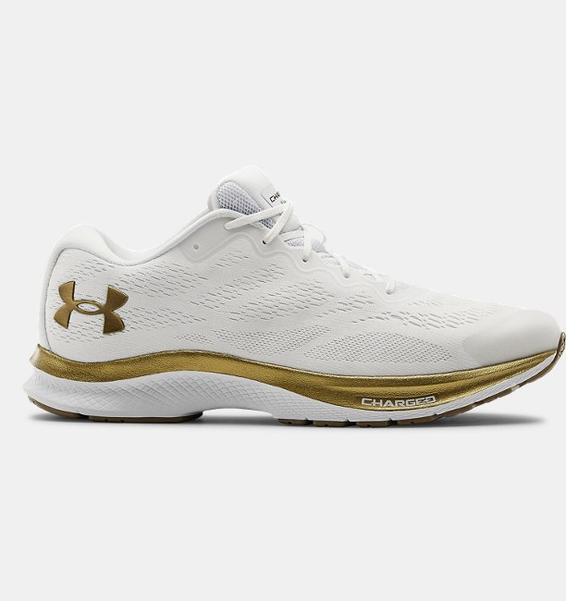 Beyaz Erkek UA Charged Bandit 6 Koşu Ayakkabısı