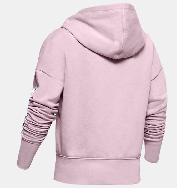 Pembe Kız Çocuk UA Sportstyle Polar Kapüşonlu Üst