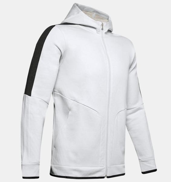 Gri Erkek UA Recover Polar Tam Boy Fermuarlı