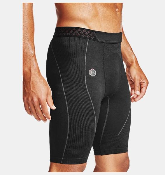 Siyah Erkek UA RUSH™ Dikişsiz Long Şort