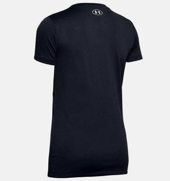 Siyah Kadın UA Tech™ Branded Fit Kit Kısa Kollu Crew