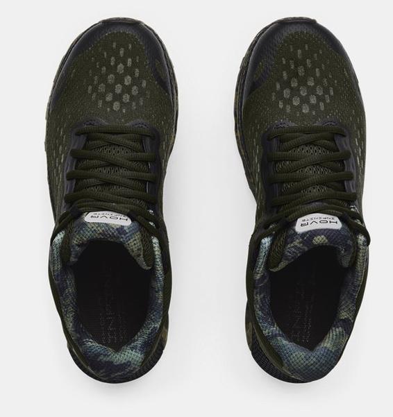 Yeşil Erkek UA HOVR™ Infinite 3 Camo Koşu Ayakkabısı