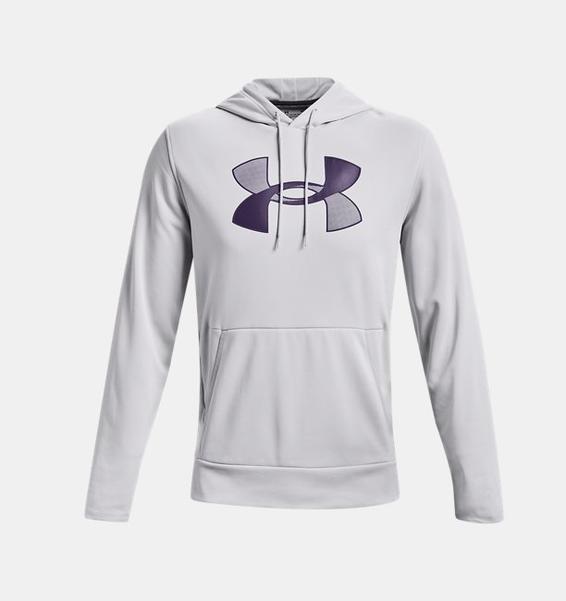 Gri Erkek Armour Fleece® Big Logo Kapüşonlu Üst