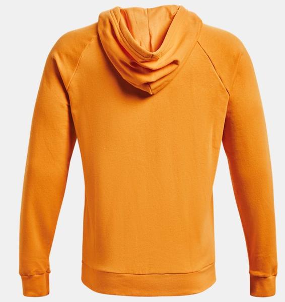 Turuncu Erkek UA Rival Fleece Kapüşonlu Üst