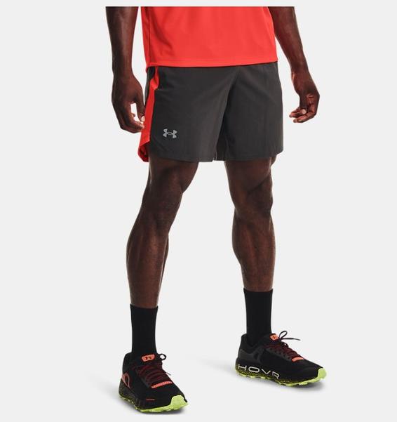 Gri Erkek UA Launch 7" Koşu Şortu